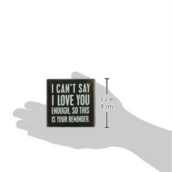 Primitives by Kathy I Love You Box Sign - Picture 2 of 12